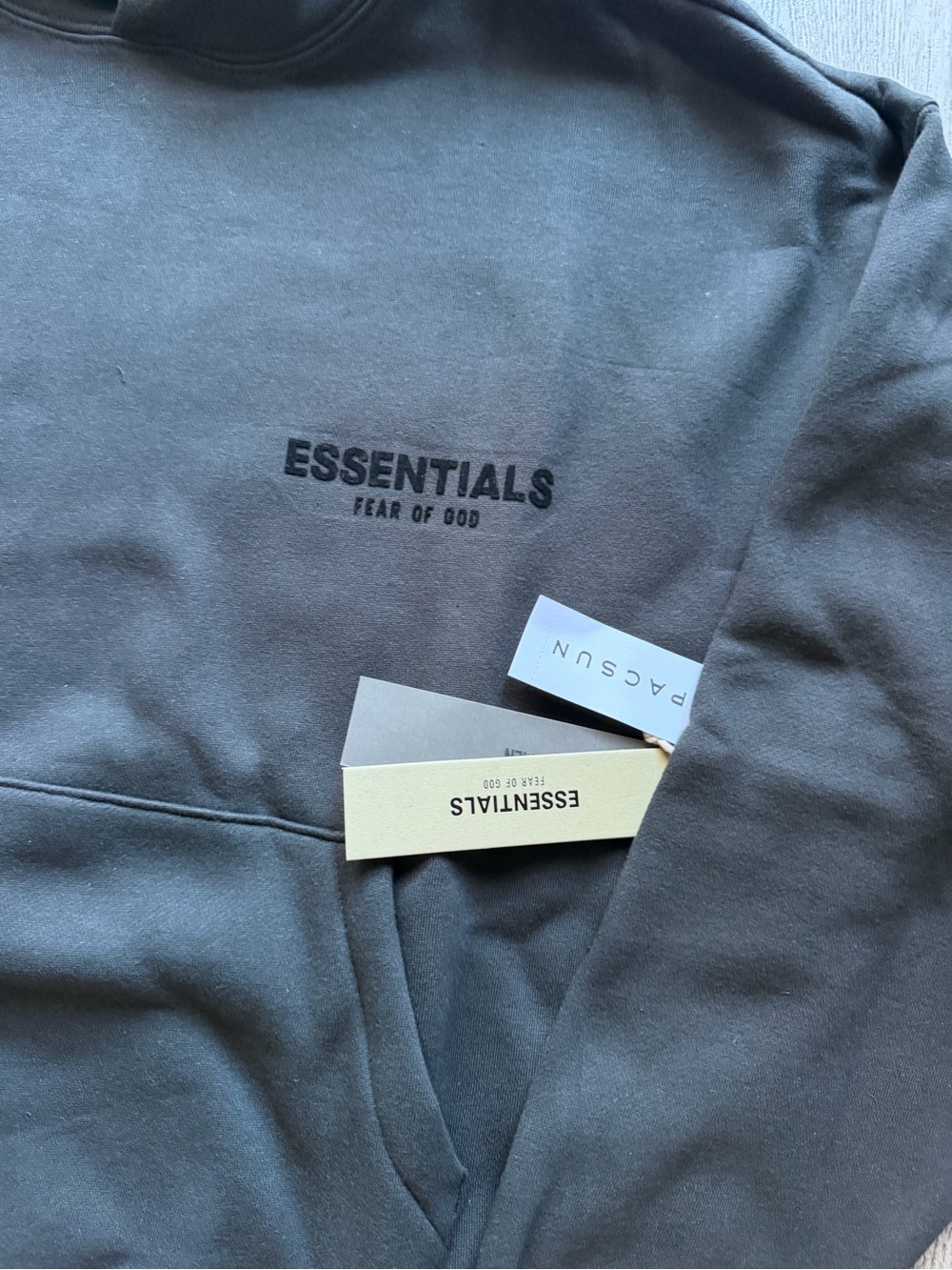 Fear of God Essentials Black Hoodie - Picture 3 of 5